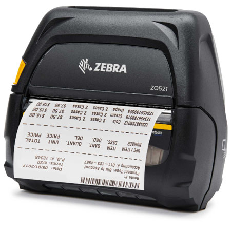 zebra斑馬ZQ521高級4英寸寬標準移動打印機